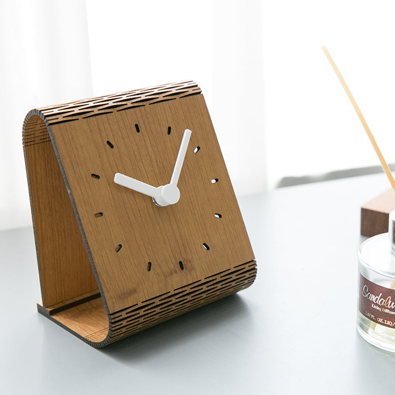 Orologio da parete Anelli legno naturale