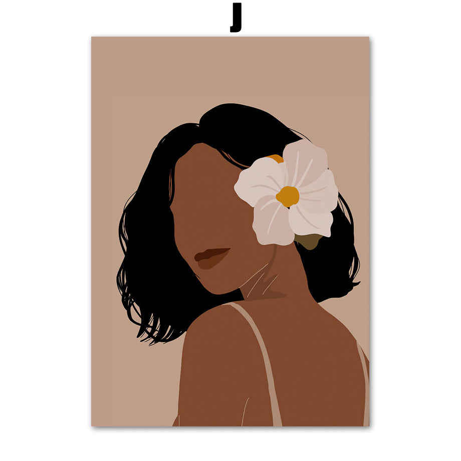 Quadro illustrazione africana