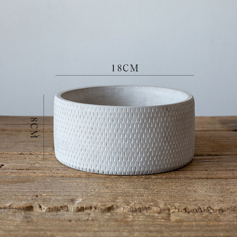 Vaso cemento nordico