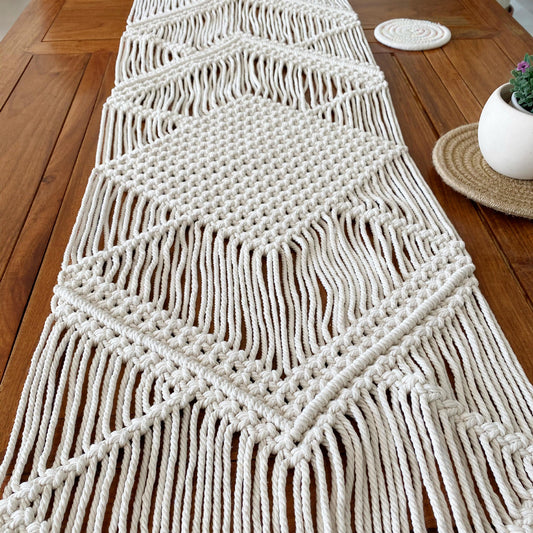 Runner intrecciato boho