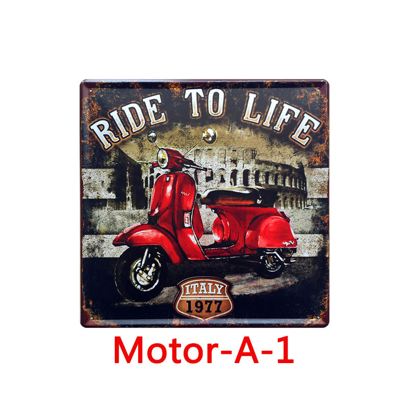 Quadro vintage in latta