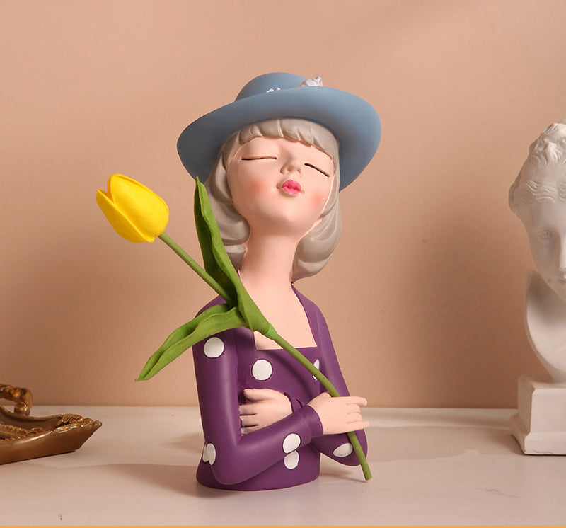 Ornamento ragazza nordico