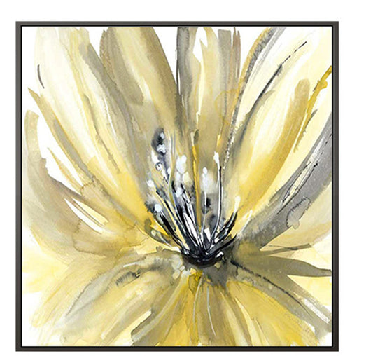 Quadro su tela Astratto girasole giallo acquerello