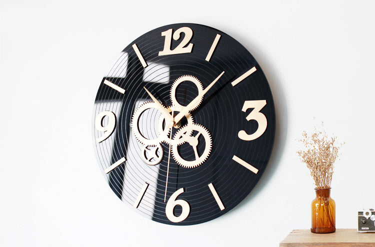 Orologio da parete Ingranaggi dorati
