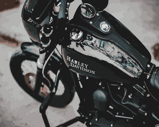 Quadro su tela Motocicletta stile retro