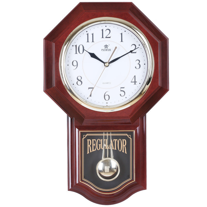 Orologio da parete Ottagonale legno vintage