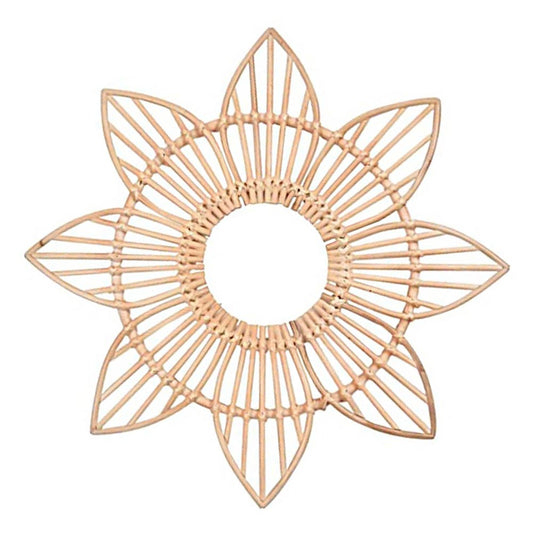 Specchio da parete rattan