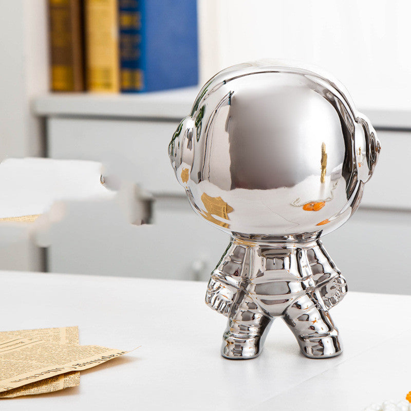 Scultura Astronauta Ceramica