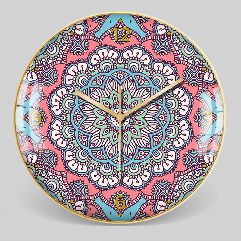 Orologio da parete Neon geometrico