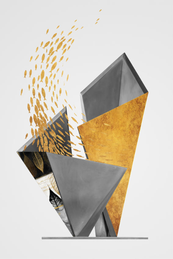 Quadro nordico geometrico