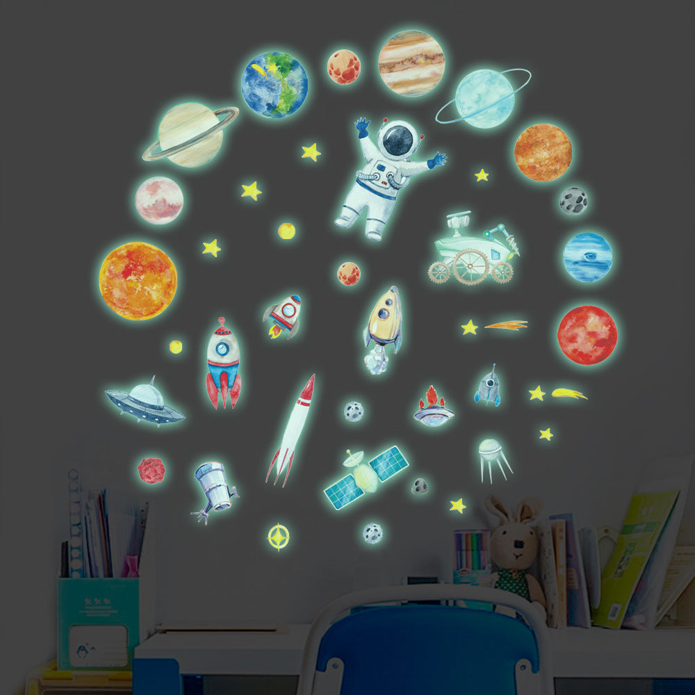 Adesivo bambini razzo luminoso