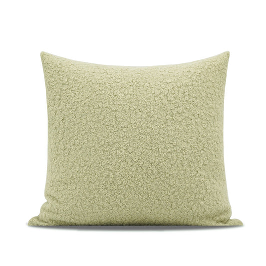 Cuscino lana verde matcha
