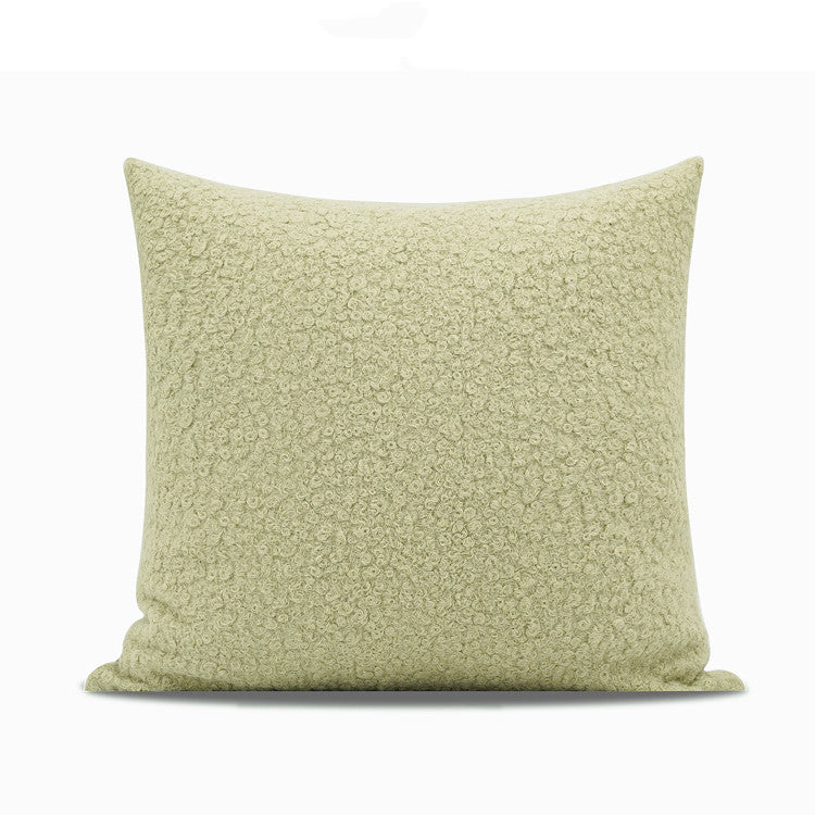 Cuscino lana verde matcha