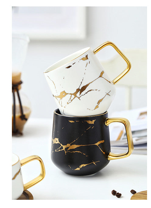 Tazza Caffè Effetto Marmo