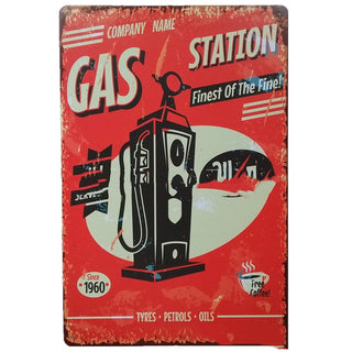 Adesivo murale Pompa di benzina vintage