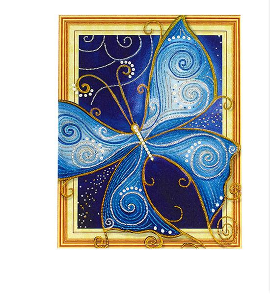 Diamond painting farfalla blu