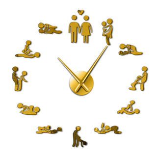 Orologio da parete Corpo gatto giallo