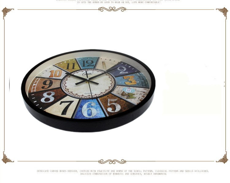 Orologio da parete Vintage colorato