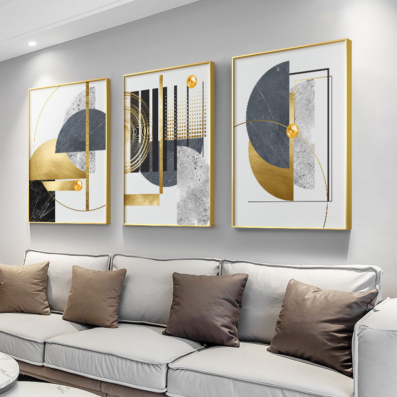 Quadro geometrico dorato