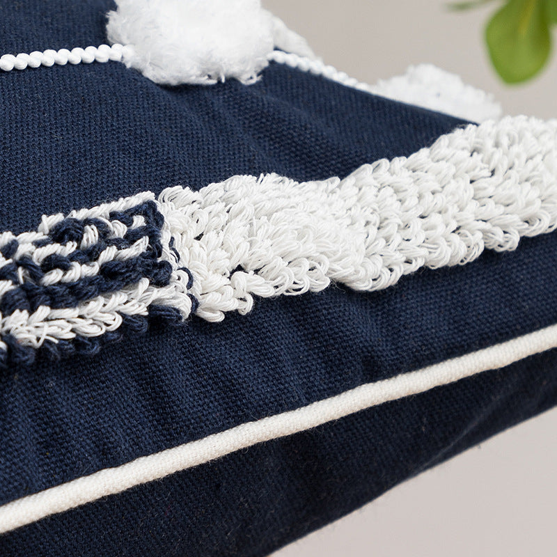 Copricuscino imbottito stile boho