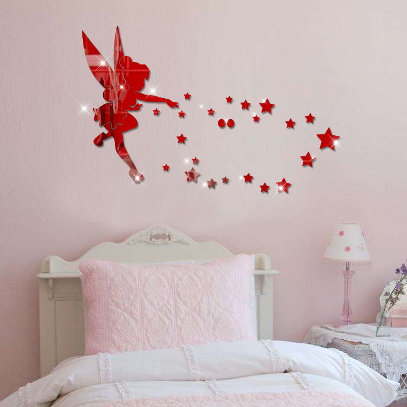 Adesivi specchio angeli 3D