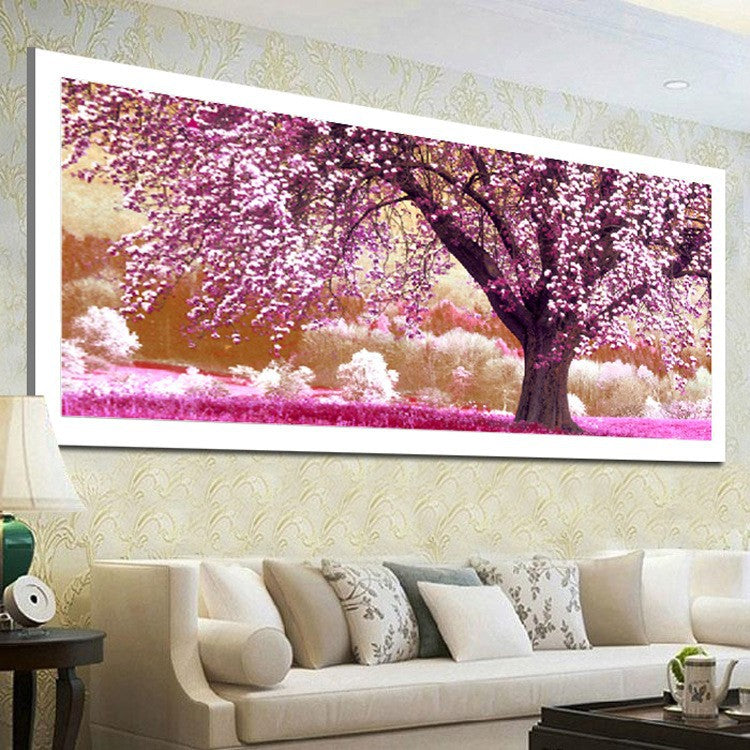 Quadro bosco fiorito