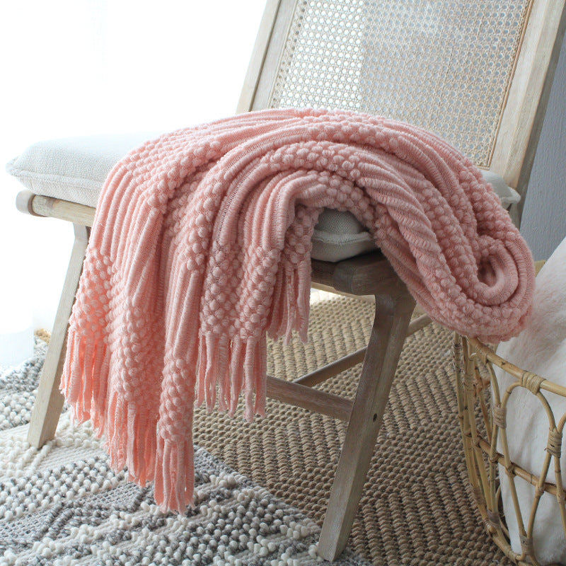 Coperta in maglia bolle