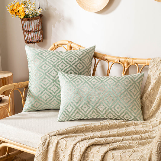 Federa cuscino jacquard doppia