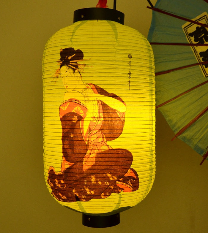 Lanterna decorativa ukiyo-e