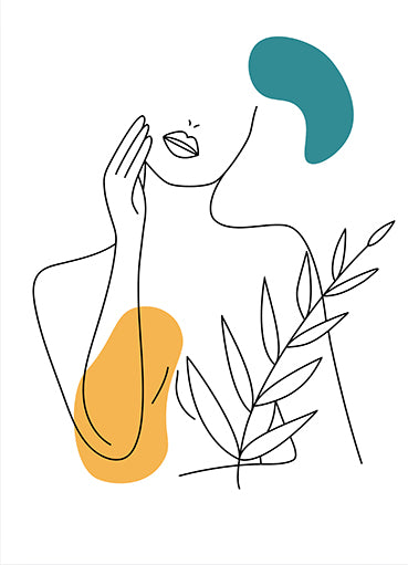 Poster silhouetta donna
