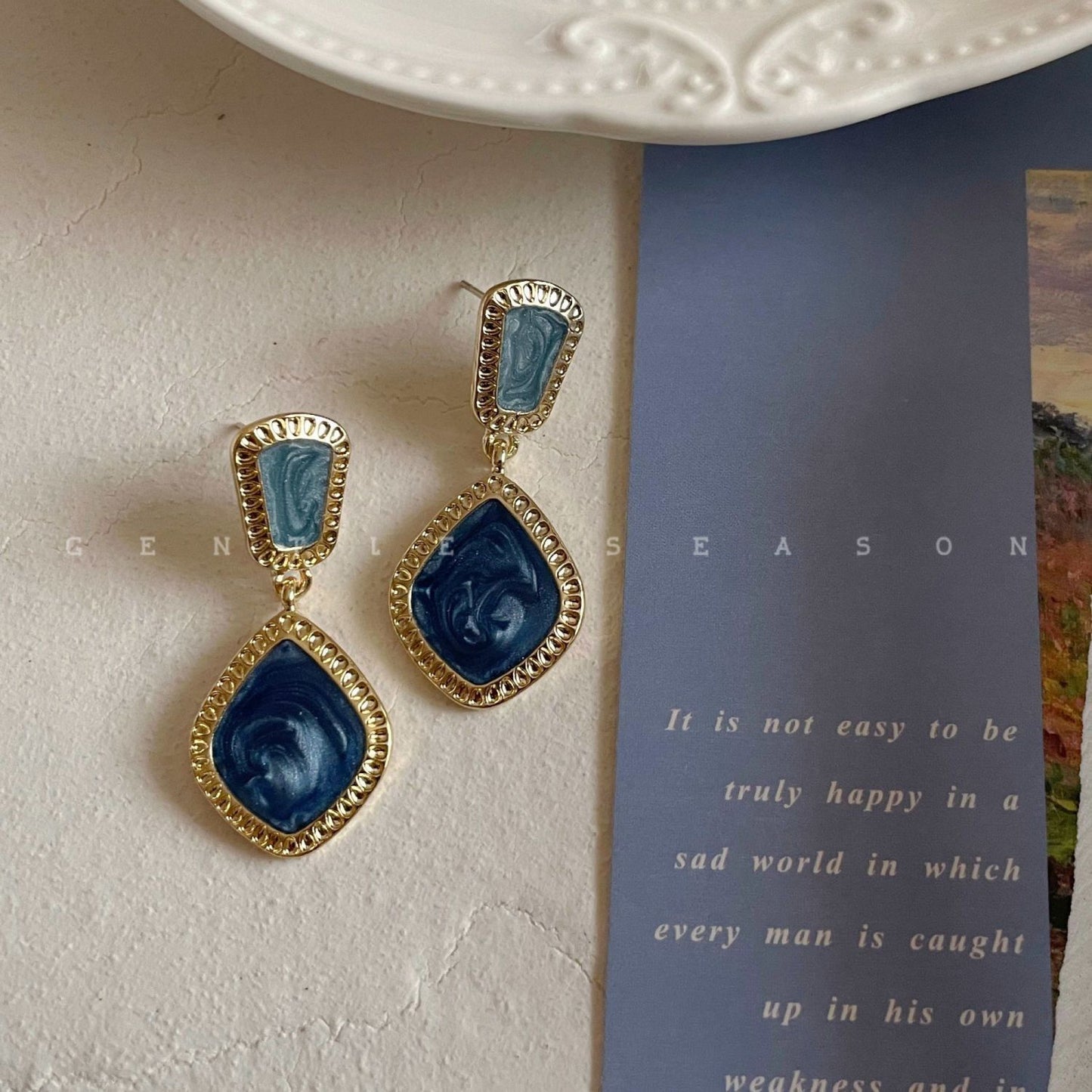 Orecchini Blu Sfumati