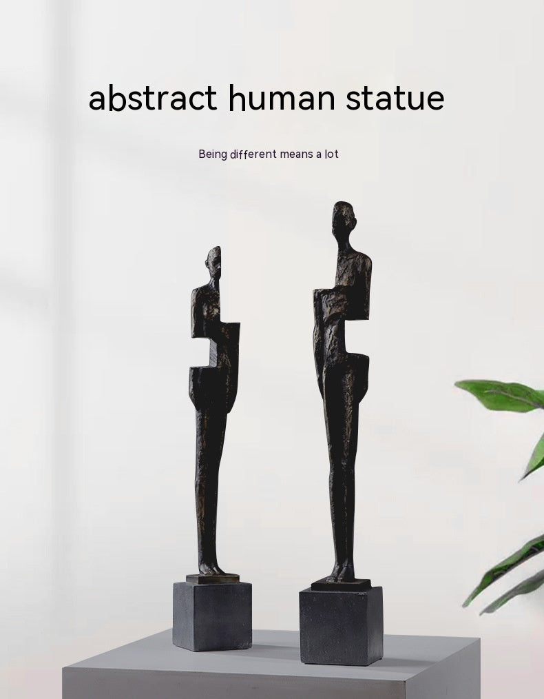 Scultura astratta resina