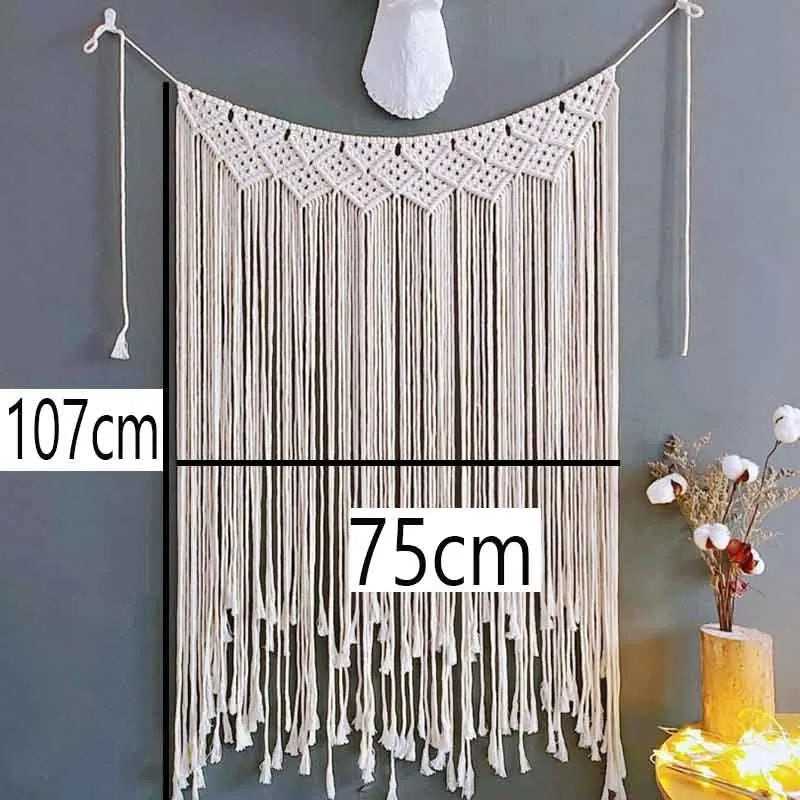 Tappeto boho tessuto