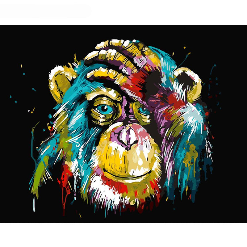 Quadro da dipingere scimmia