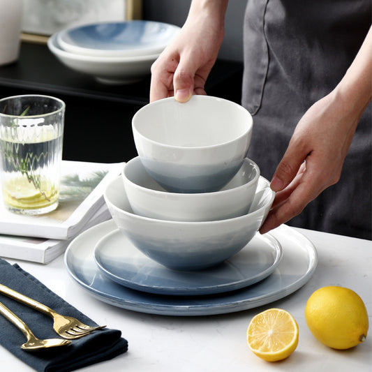 Piatto ceramica gradiente