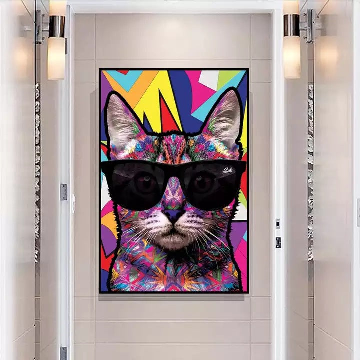 Poster graffiti animali