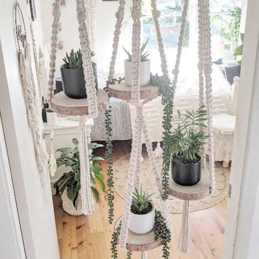 Macramé fiori in stile nordico