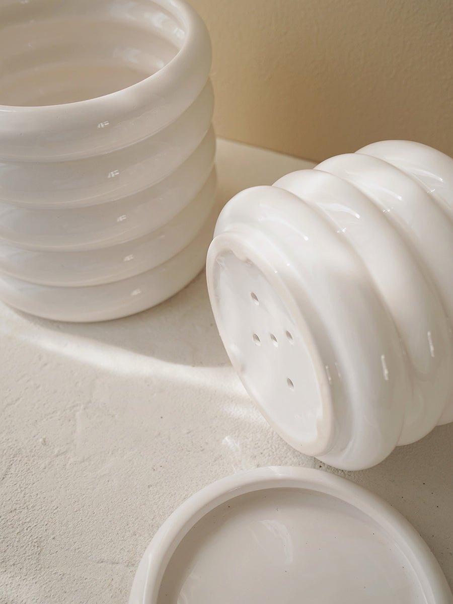 Vaso Ceramica Argentato