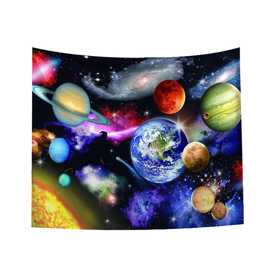 Arazzo Universo con pianeti e stelle