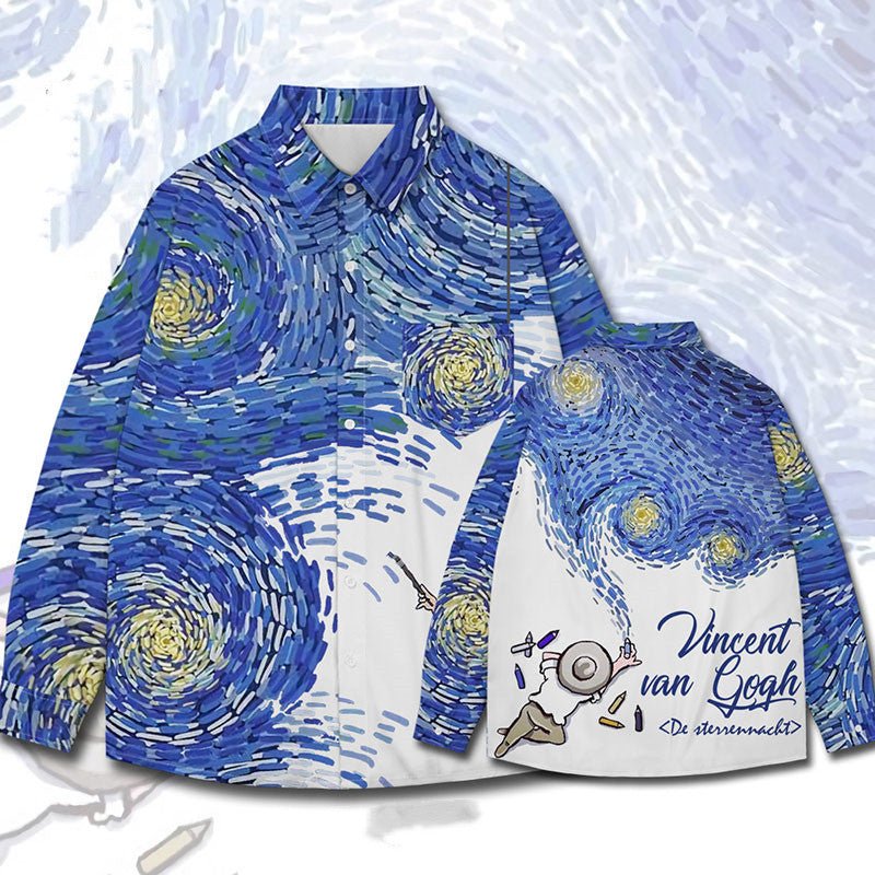 Camicia stampa totale dipinto