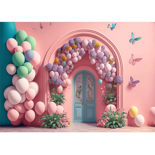 Quadro su tela Palloni colorati e archi decorativi