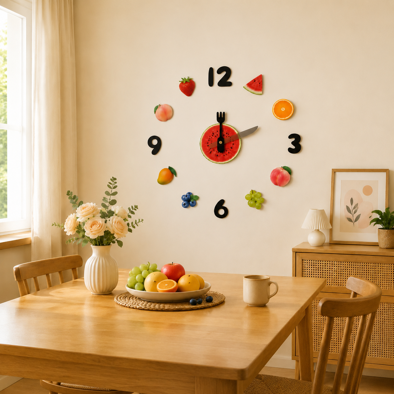 Orologio da parete Cucina frutta