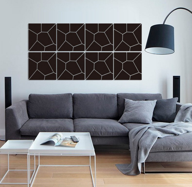 Adesivo murale Motivo geometrico e specchi