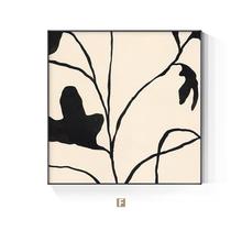 Quadro orchidea bianco nero