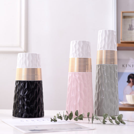 Vaso ceramica bicolore