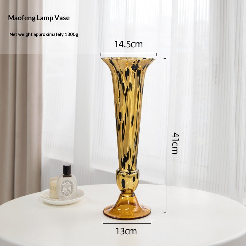 Vaso di vetro alto