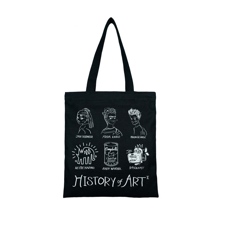Borsa tela stile gatto d'arte