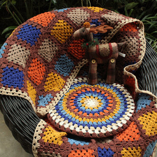 Coperta lana uncinetto