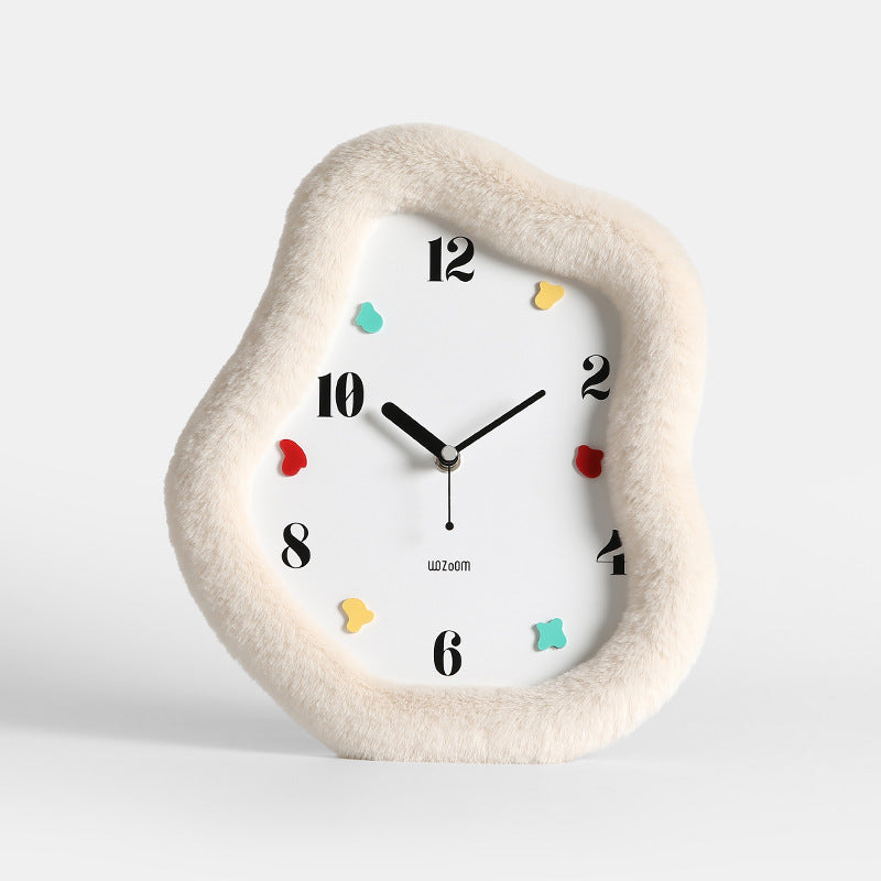Orologio da parete Cornice tessuto naturale
