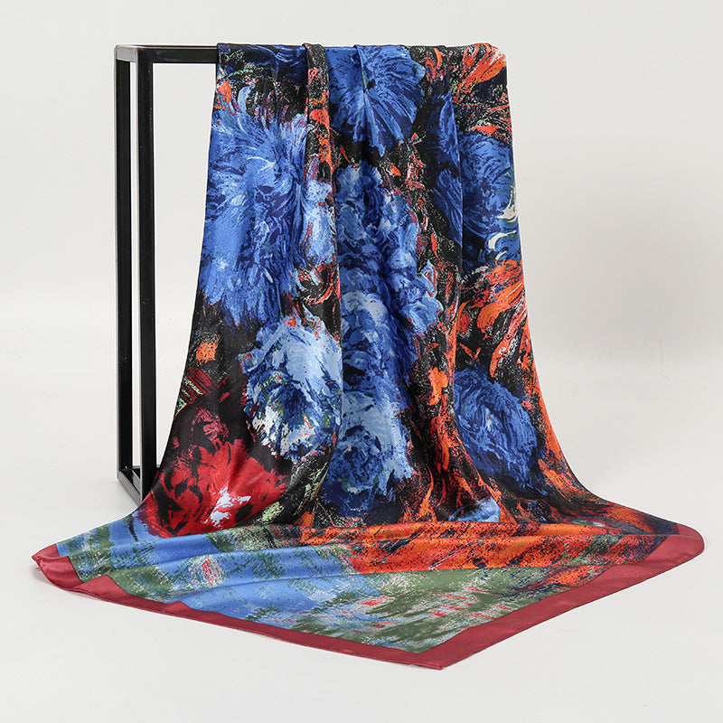 Foulard seta stampa artistica